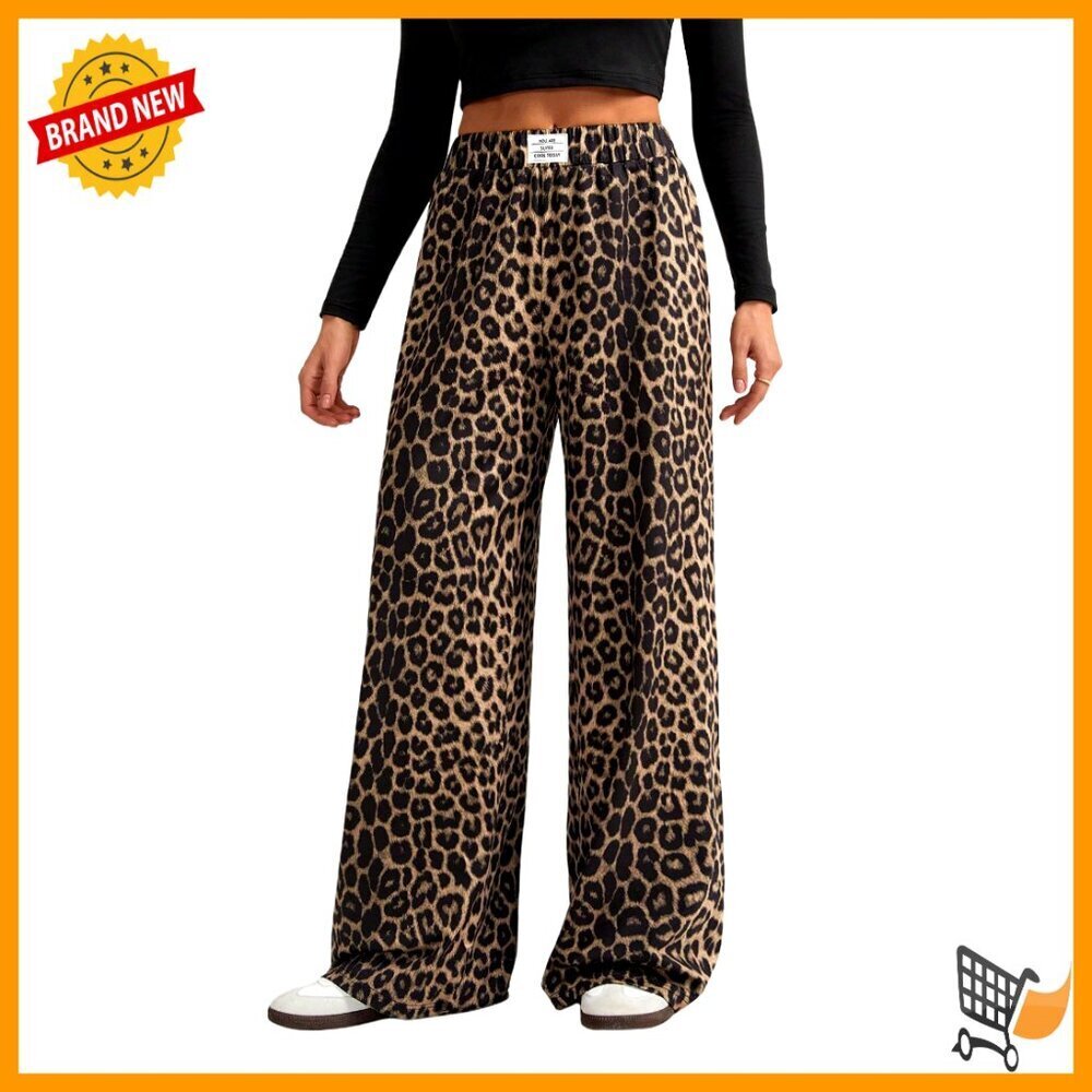 Wide Leg Sweatpants Elastic High Waisted Baggy Casual Comfortable Y2K
